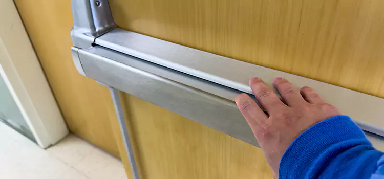 Installing a Push Bar on a Door Puyallup